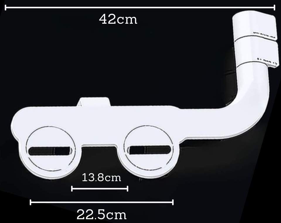 The non-electric toilet bidet attachment fitted under a standard seat
